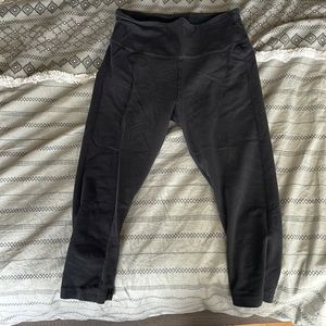 Washed out black leggings